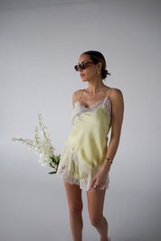 Bella Yellow Satin Camisole
