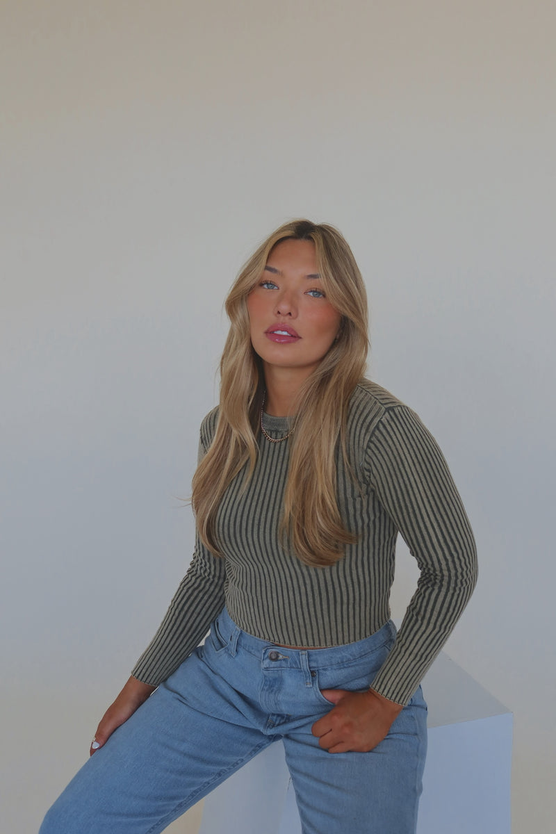 Blaine Ribbed Knit Top