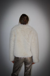 Snowfall Ivory Faux Fur Coat