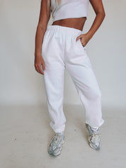 Naomi Joggers In White