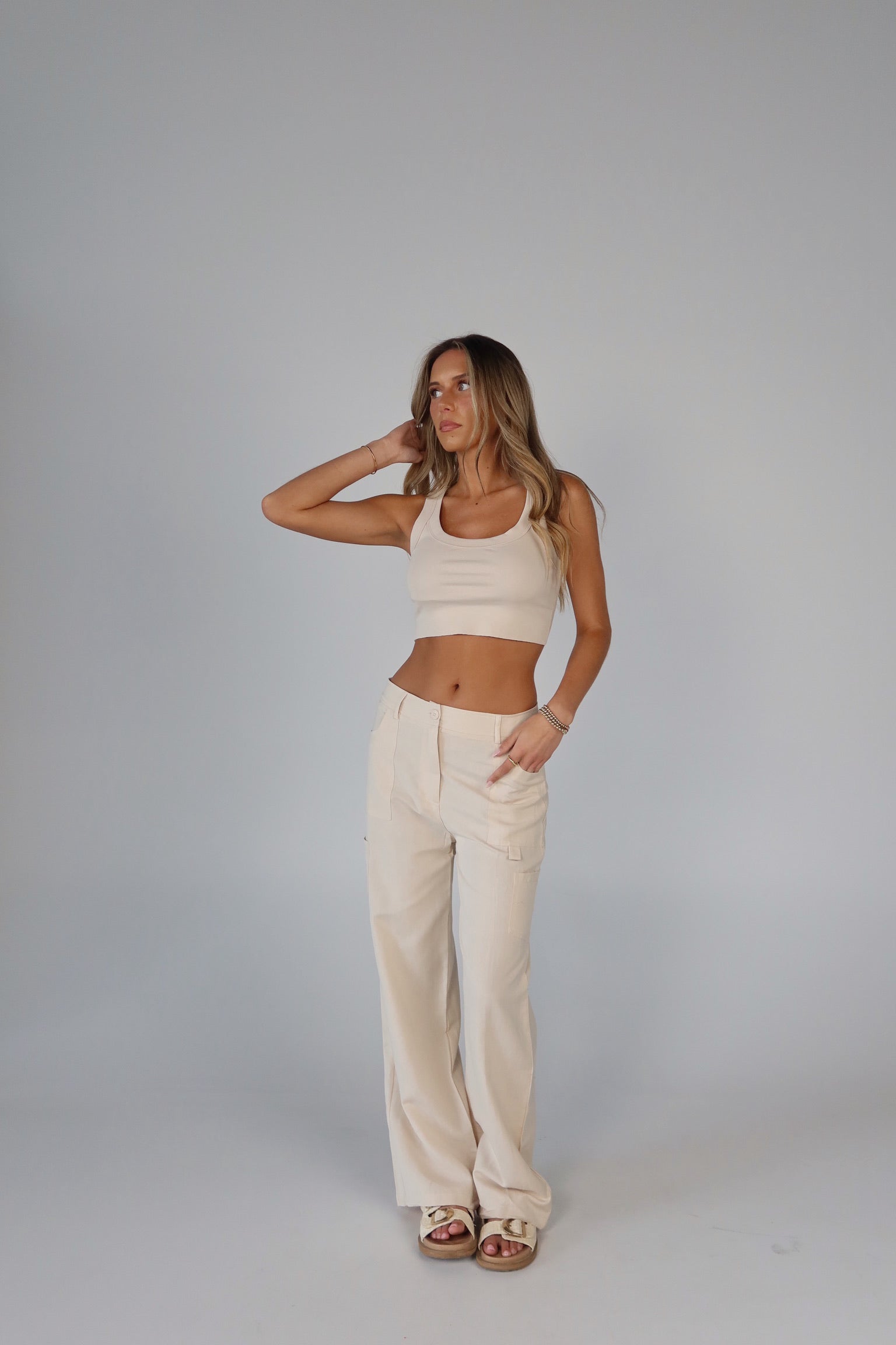 Maysen Linen Cargo Pant