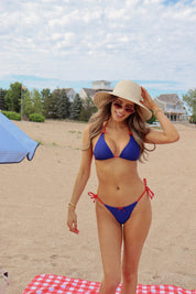 Frankie Navy and Red Contrast Bikini