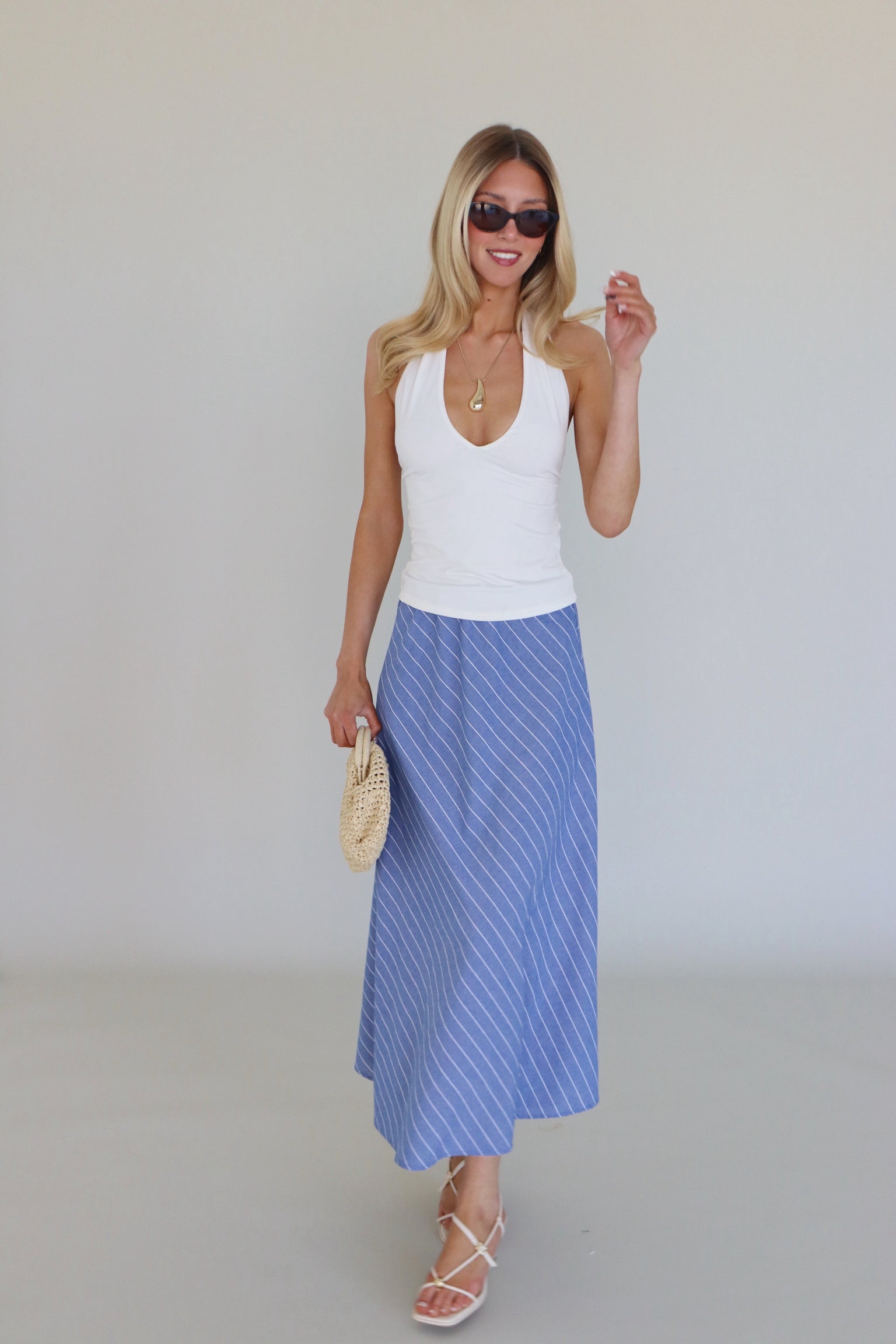 Willa White Halter Top