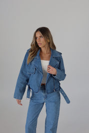 Zayla Zip-Up Denim Jacket