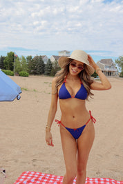 Frankie Navy and Red Contrast Bikini