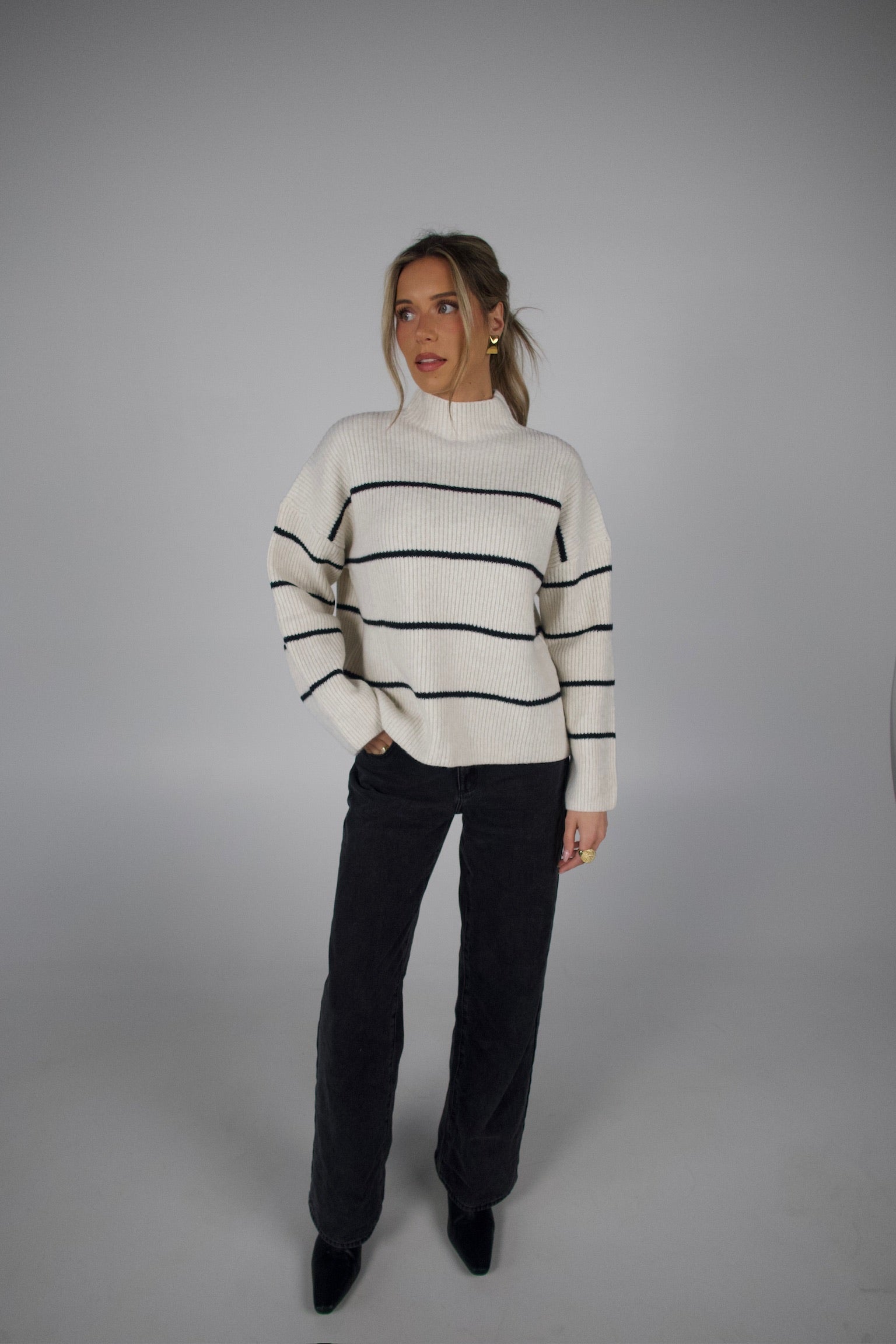 Soft Oat Mockneck Sweater