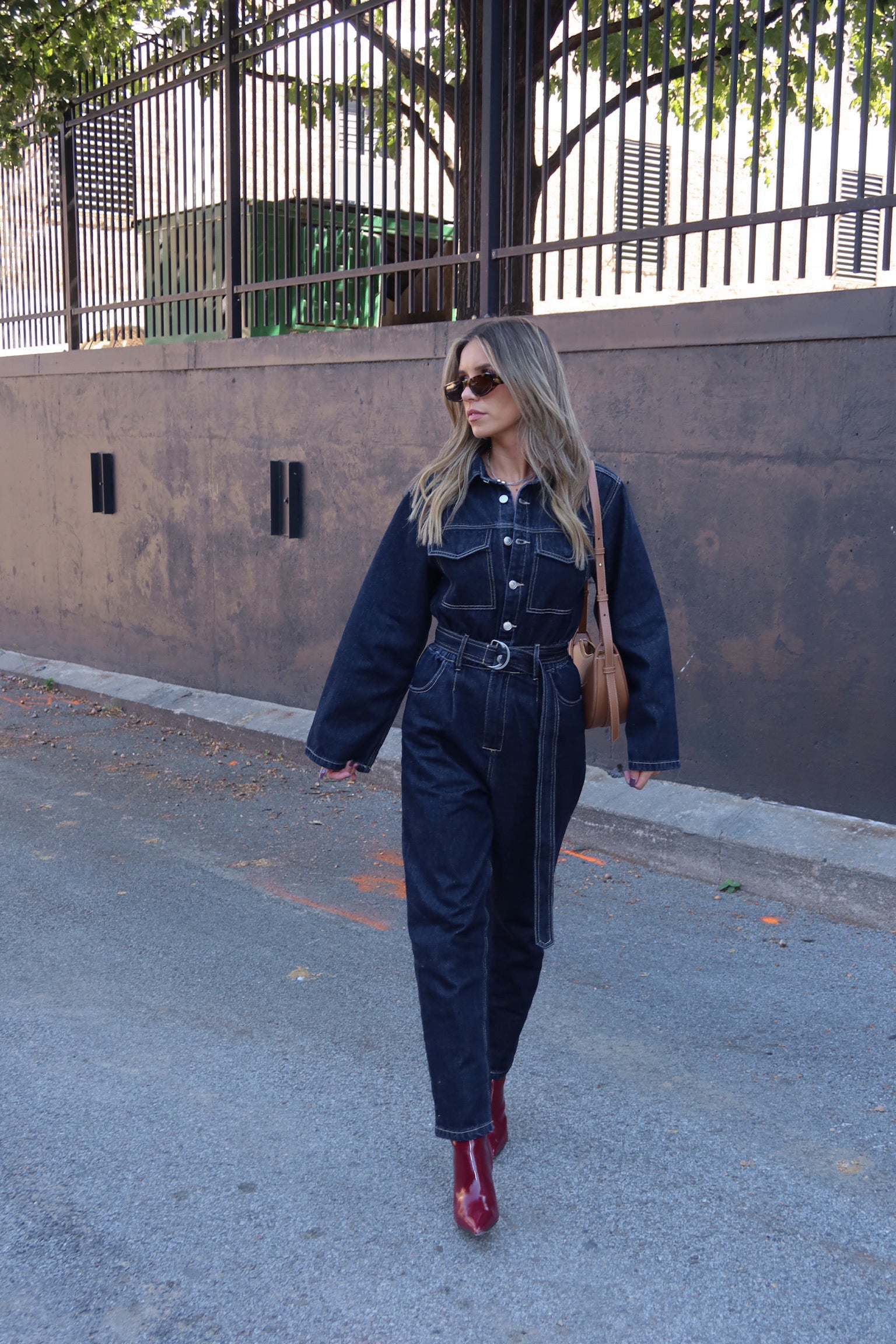 Midnight Utility Denim Jumpsuit