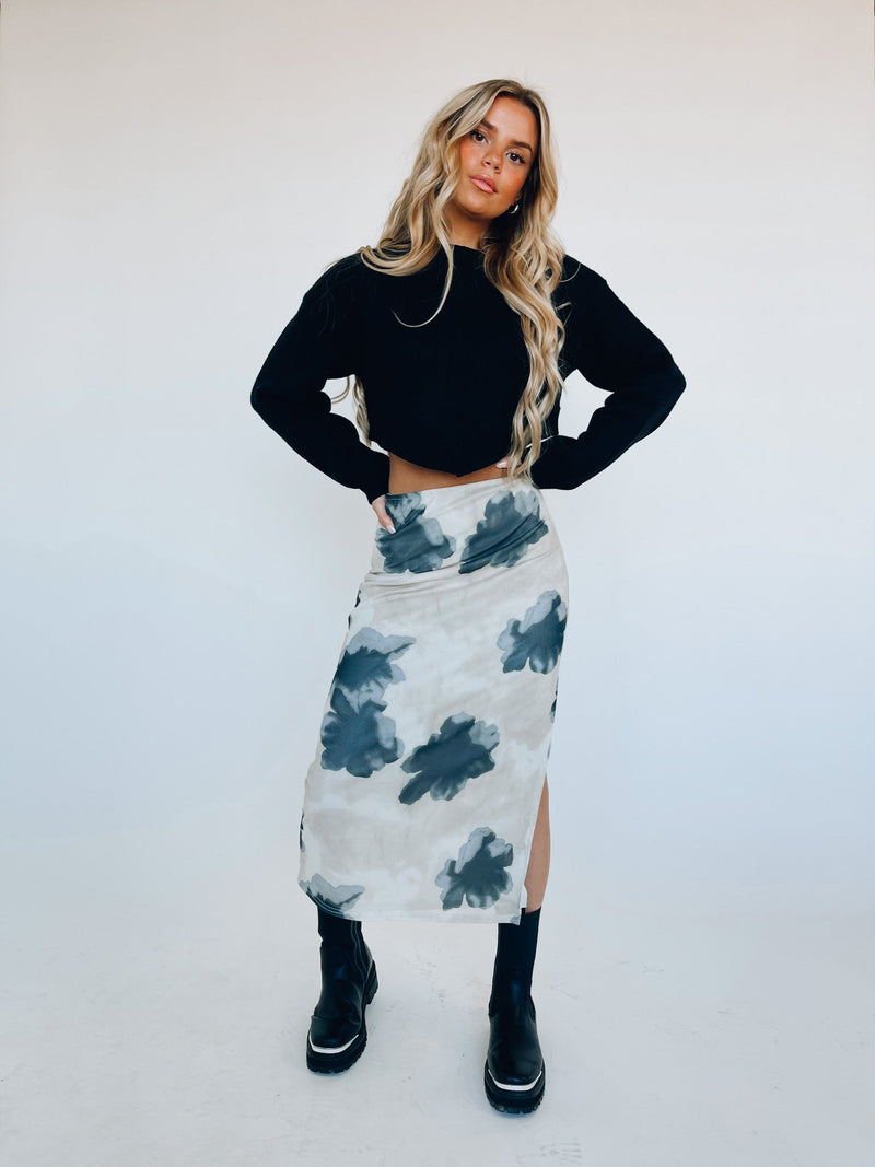 Penelope Mesh Detail Maxi Skirt
