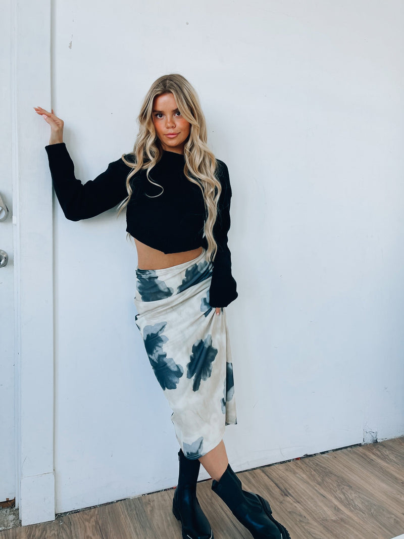 Penelope Mesh Detail Maxi Skirt