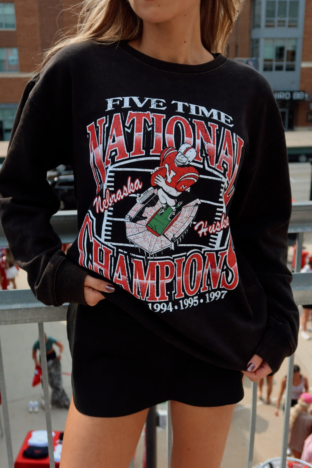 Nebraska Classic Champion Comfort Crewneck