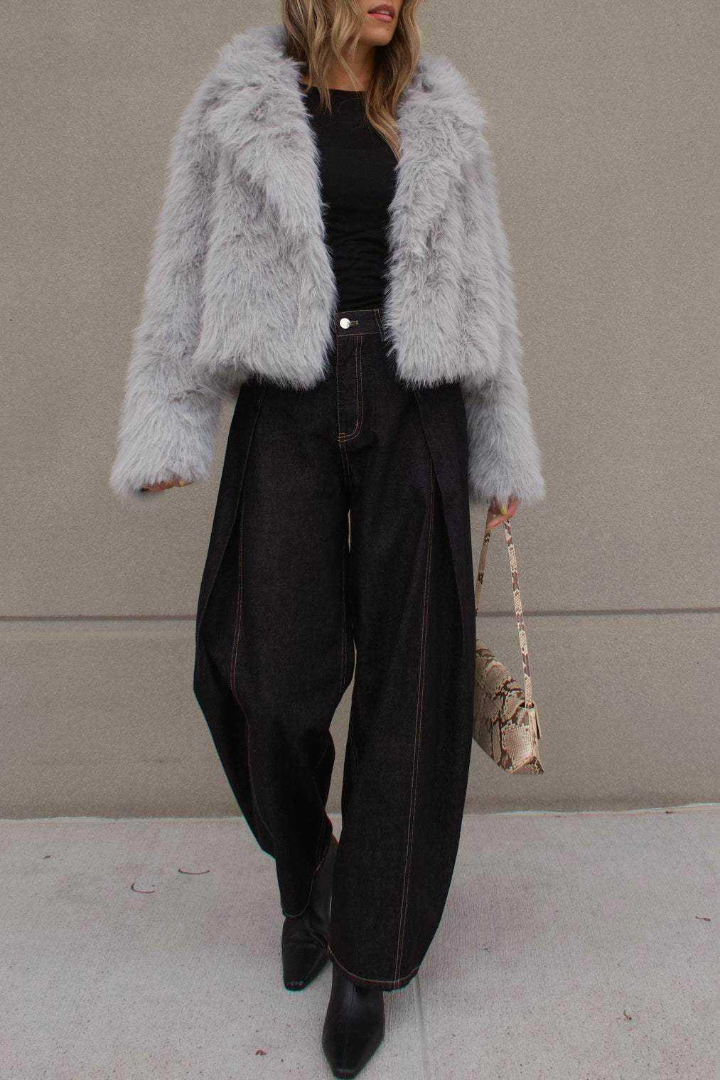 Prestyn Pleated Barrel Jean