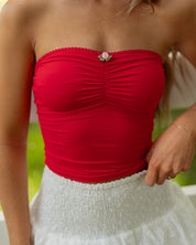 Dolly Red Tube Top