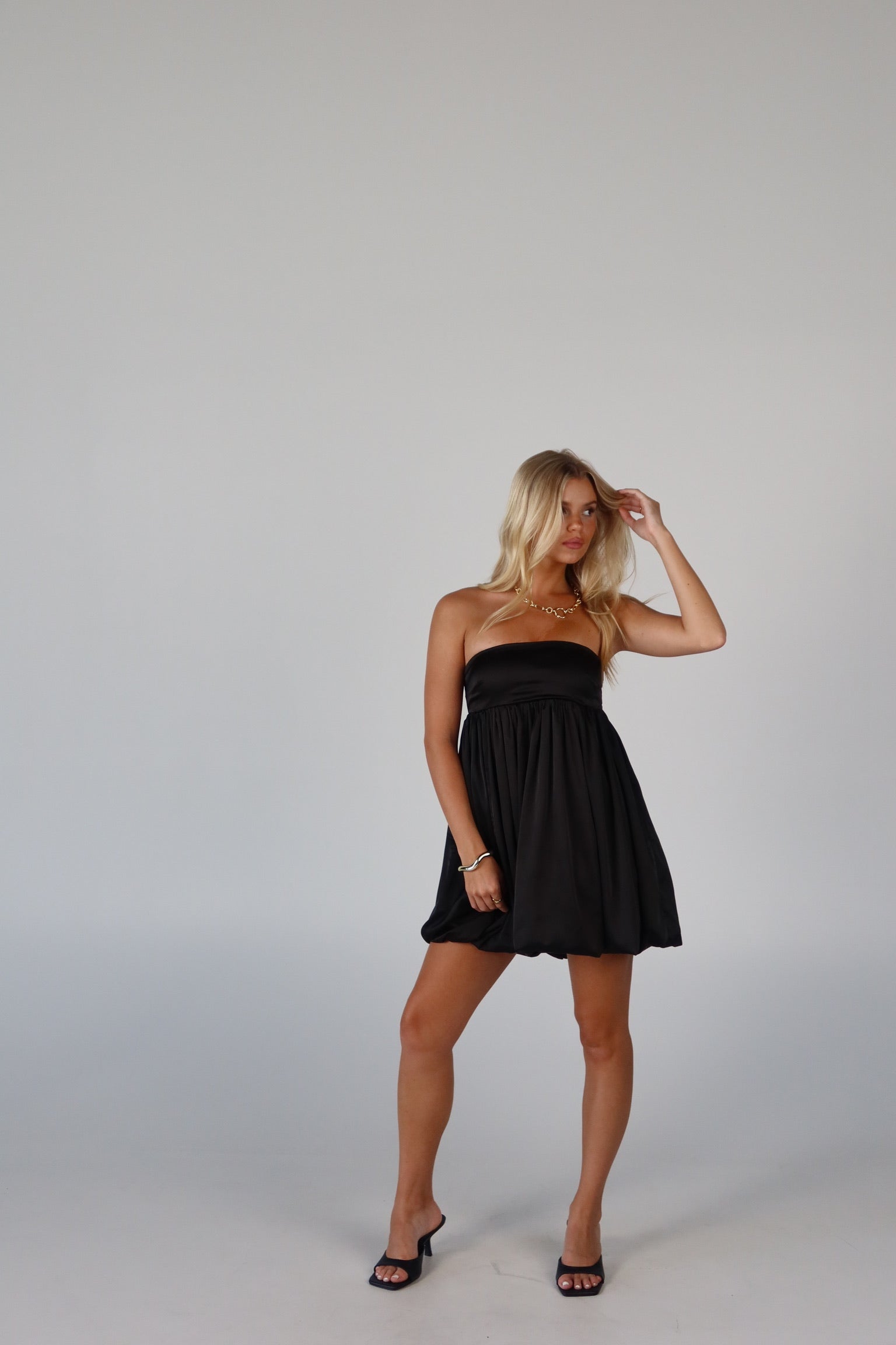 Halsea Strapless Bubble Dress