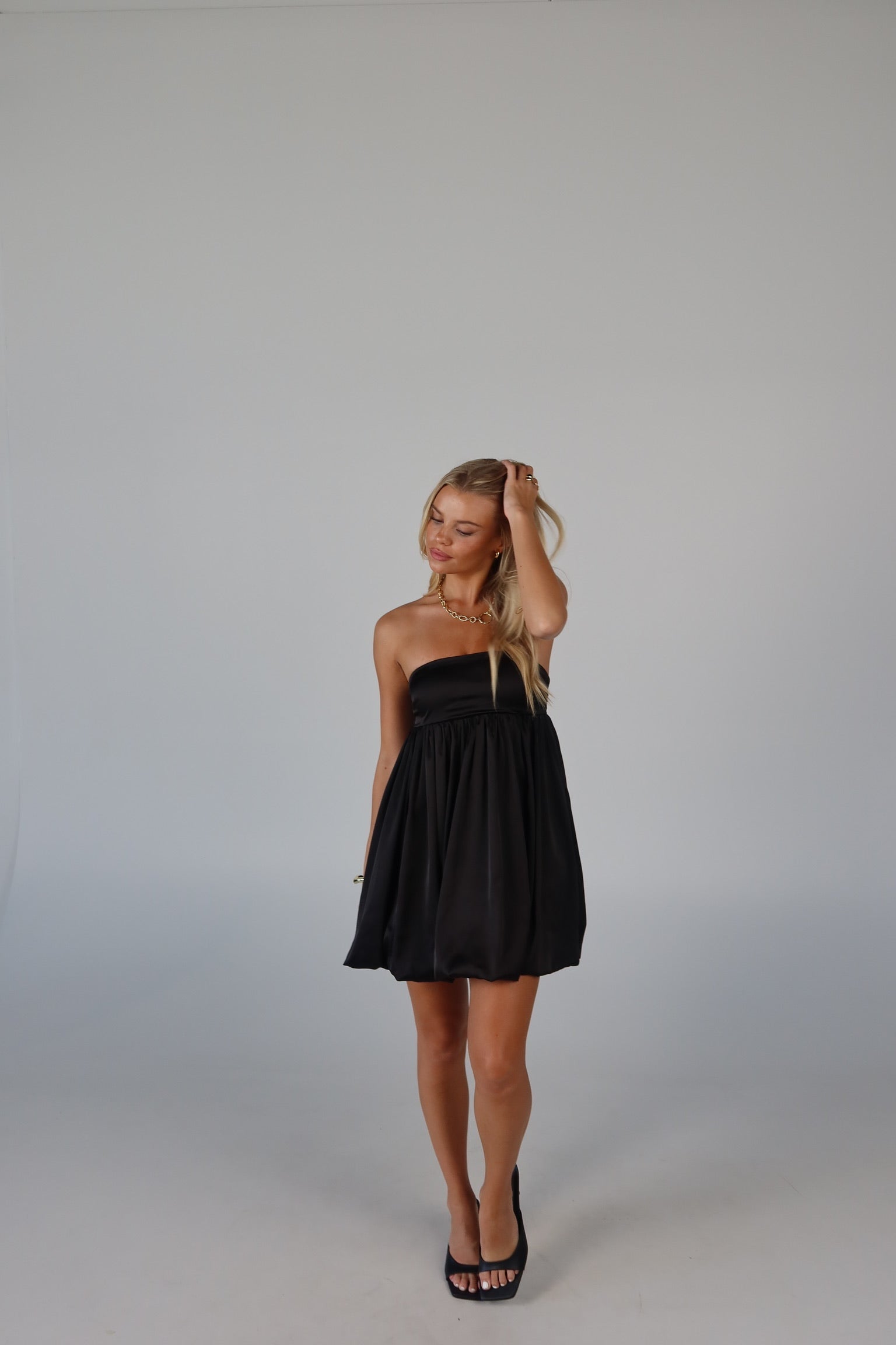 Halsea Strapless Bubble Dress