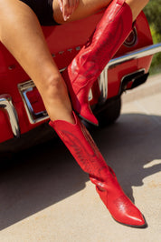 BILLINI : Zayda Red Cowgirl Boot