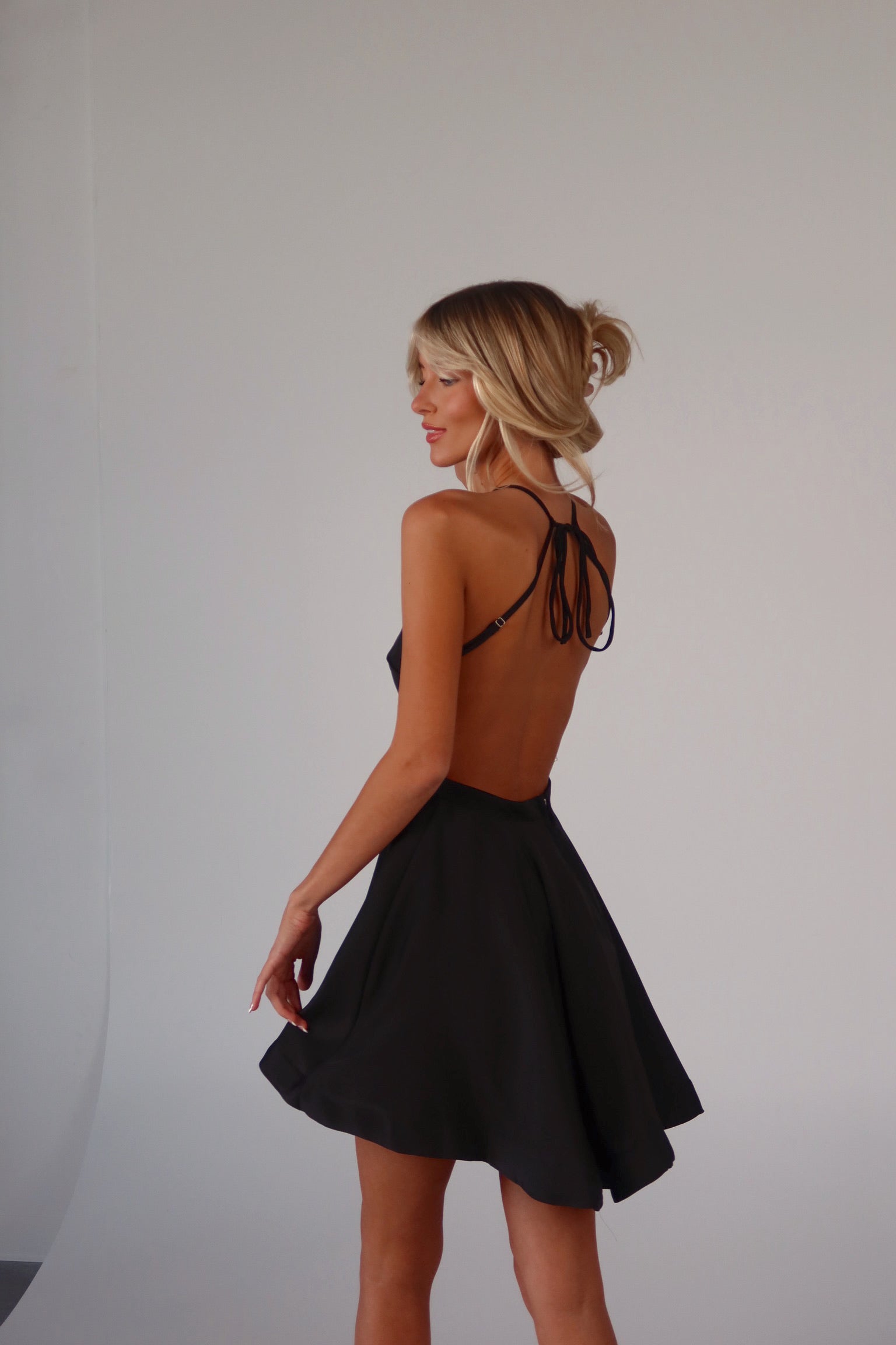 Reign Open Back Mini Dress