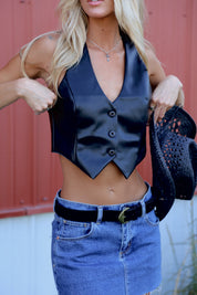 Dana Leather Vest