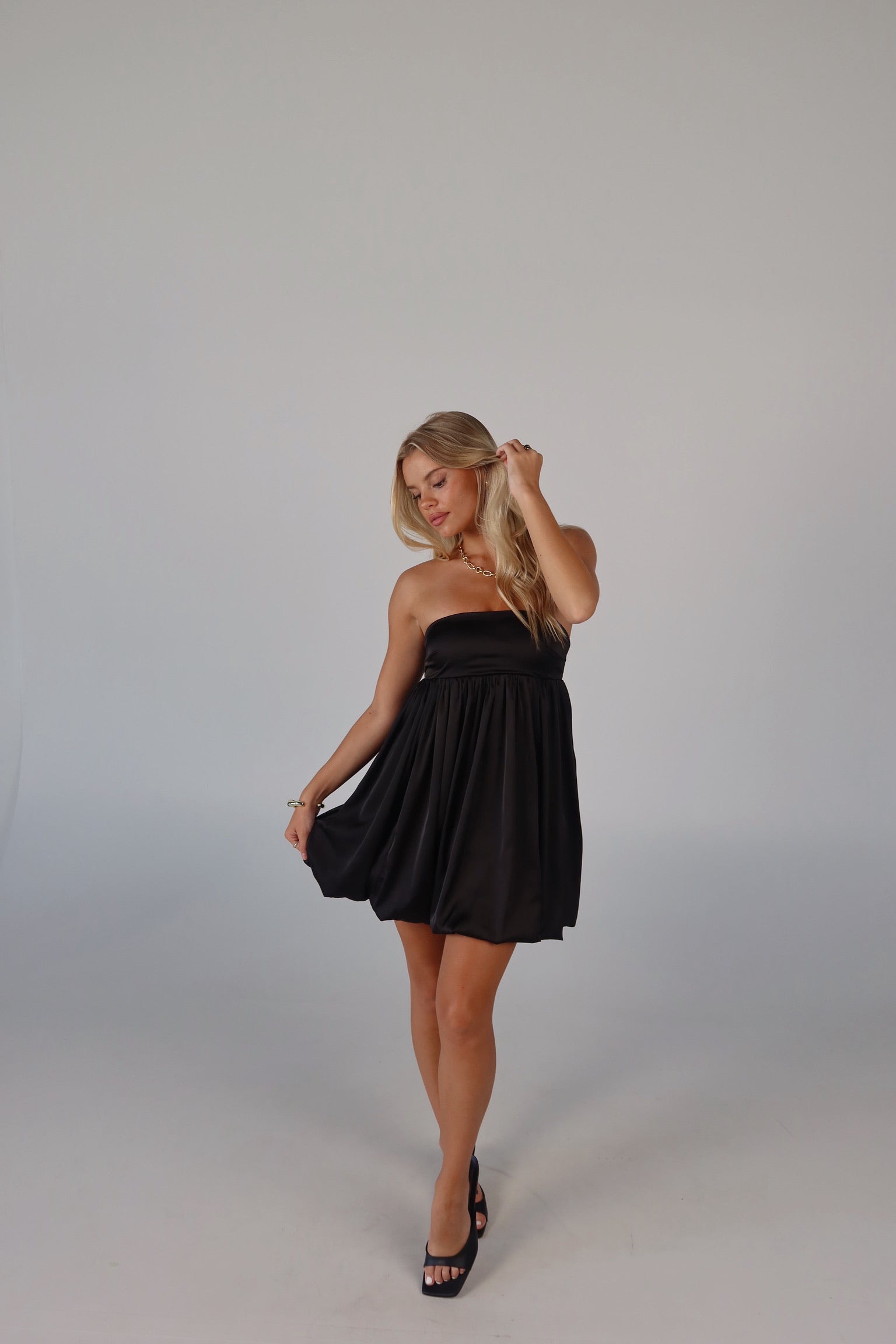 Halsea Strapless Bubble Dress