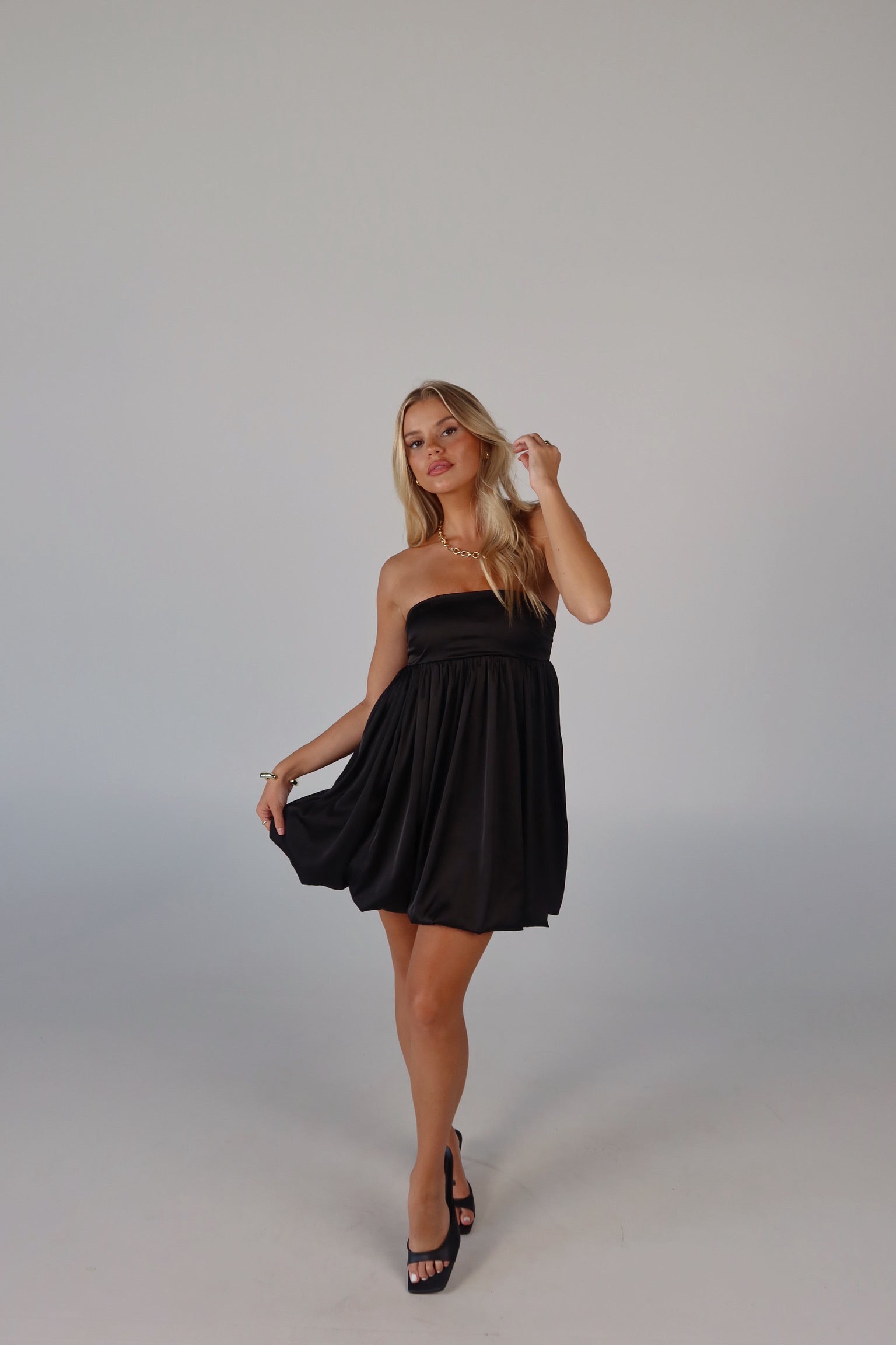 Halsea Strapless Bubble Dress