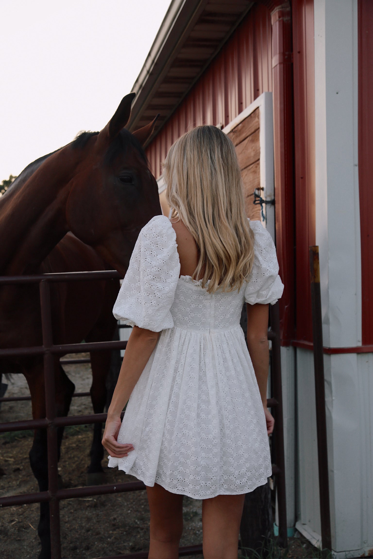 Eyelet Babydoll Dress