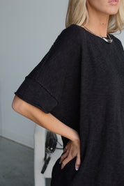 Blakelee Sweater Top in Black