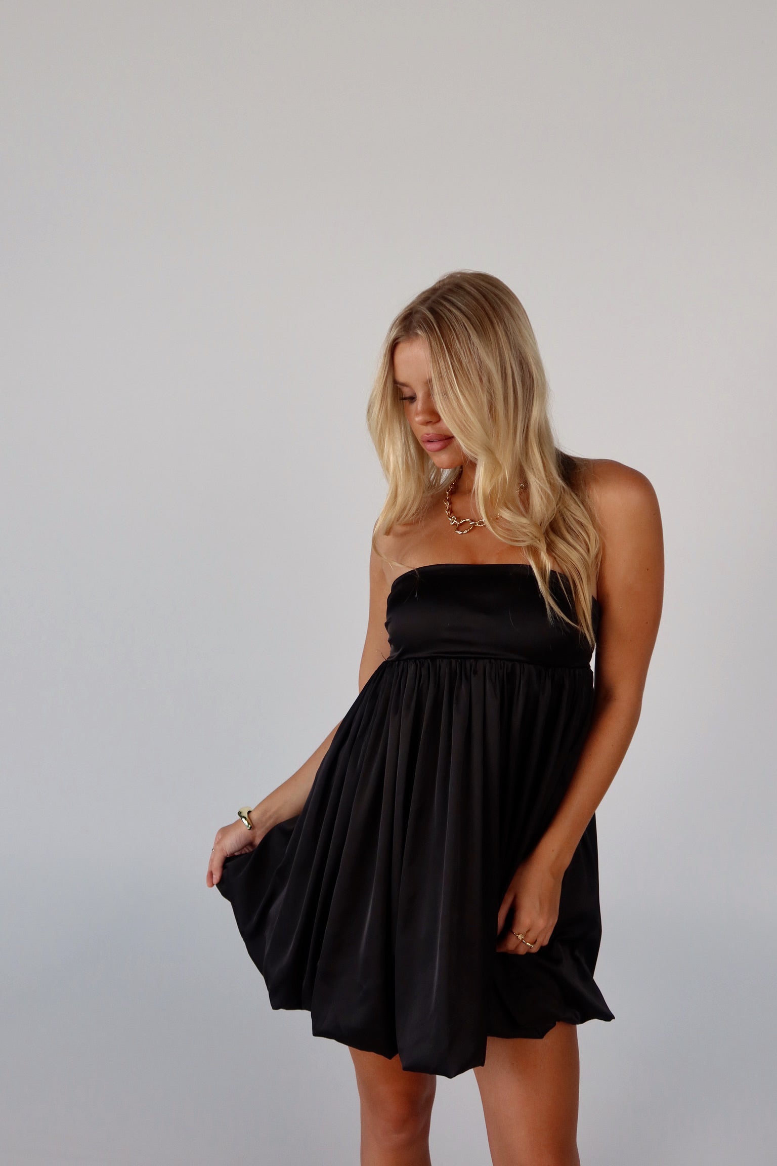 Halsea Strapless Bubble Dress