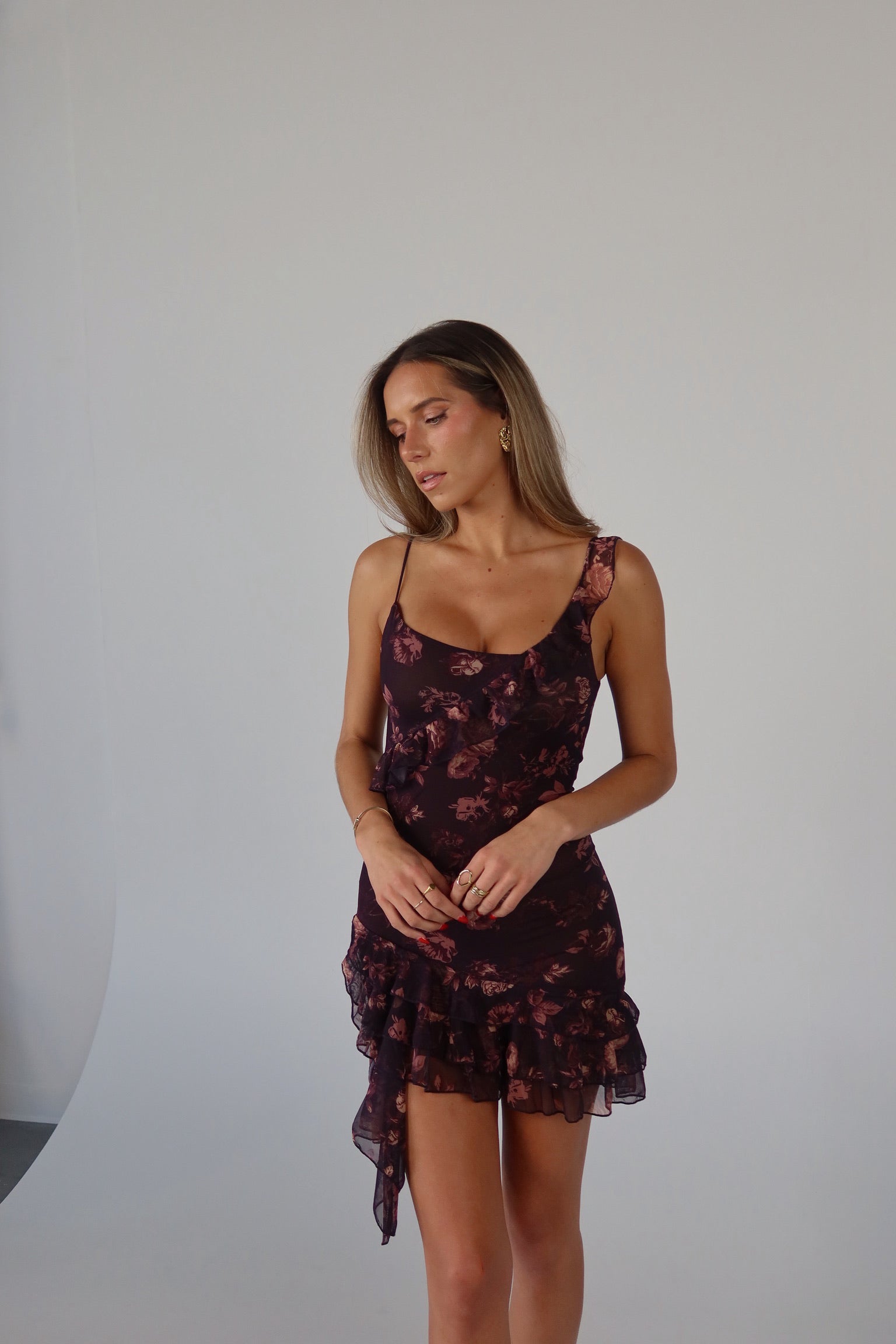 mesh slip dress Hannah Hanky Hem Mesh Slip Dress – Madida Clothing