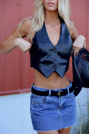 Dana Leather Vest