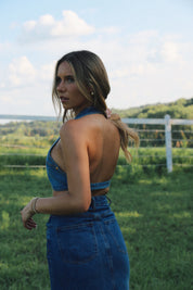 Indy Denim Halter Top