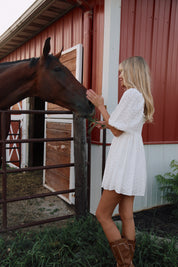 Eyelet Babydoll Dress