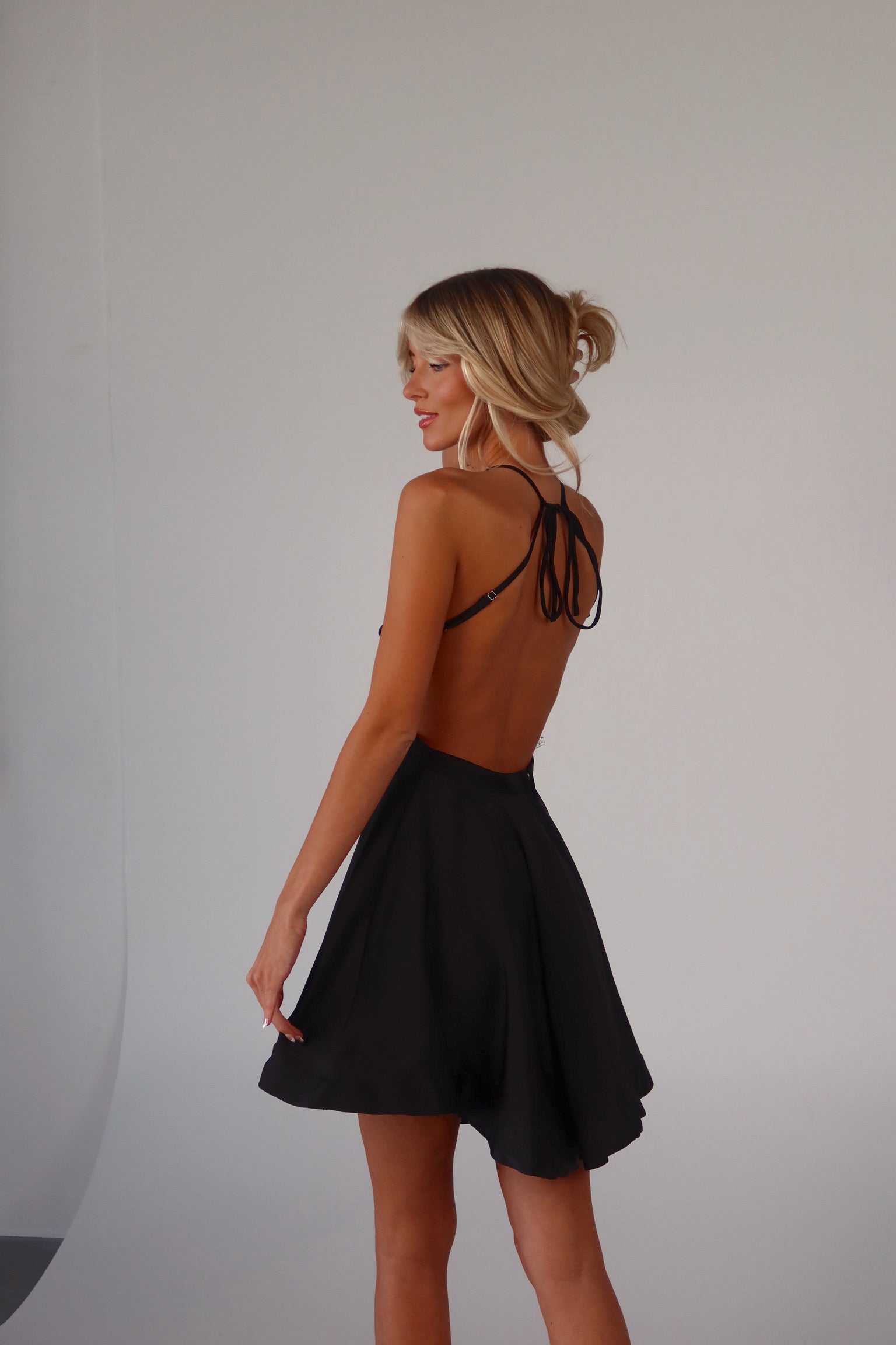 Reign Open Back Mini Dress