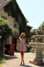 Mauve Bubble Mini Dress