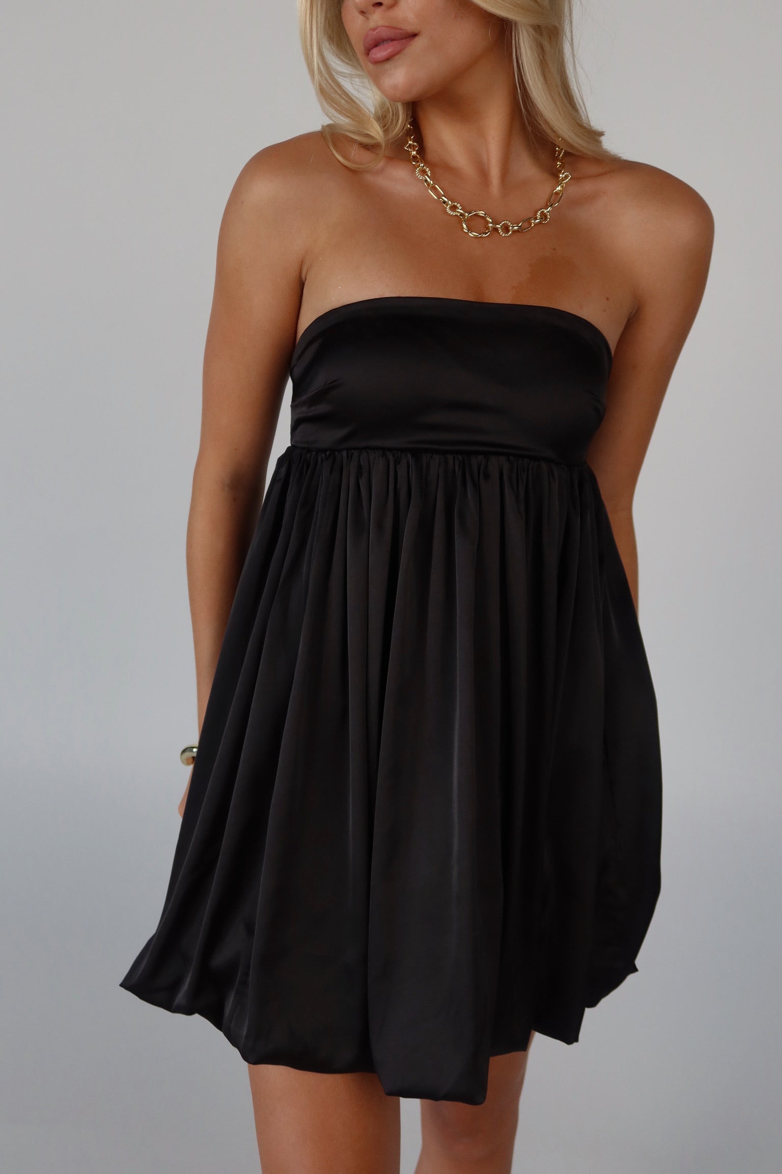 Halsea Strapless Bubble Dress