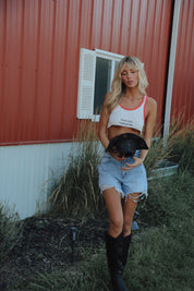 Country Girl Graphic Crop Tank