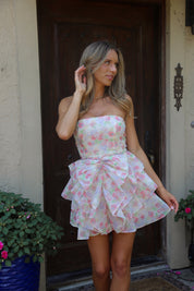 Erin Multi-Floral Ruffled Mini Dress