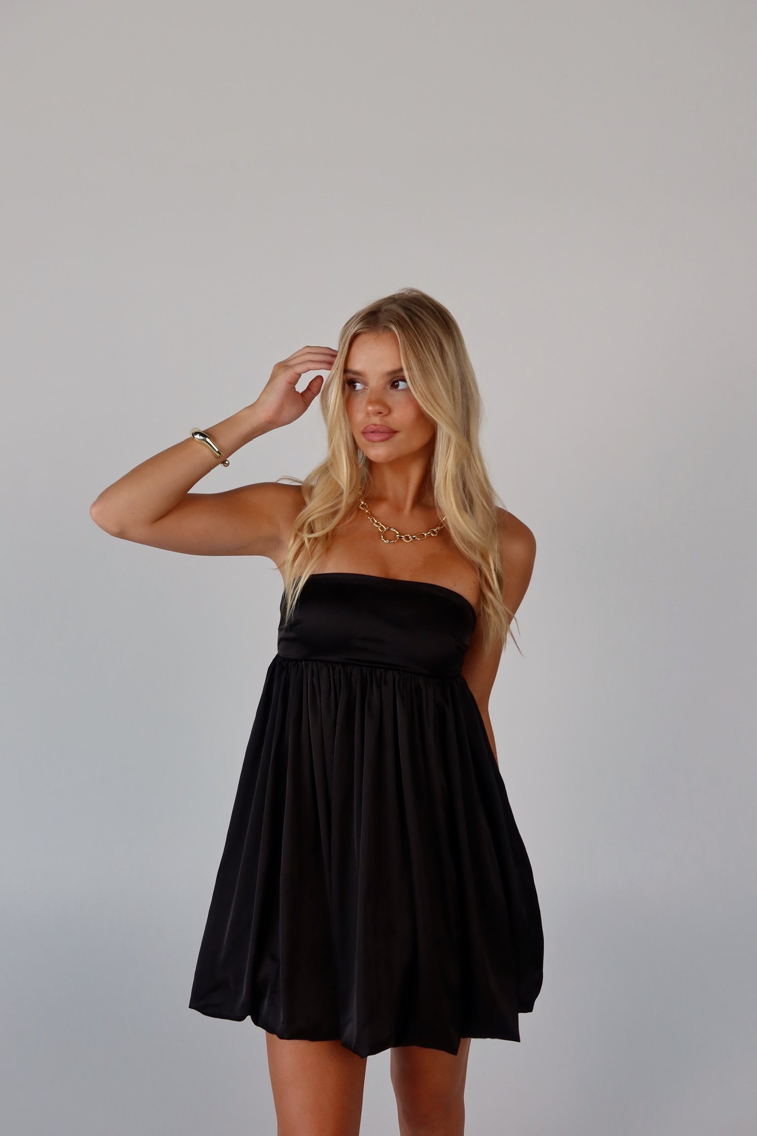 Halsea Strapless Bubble Dress