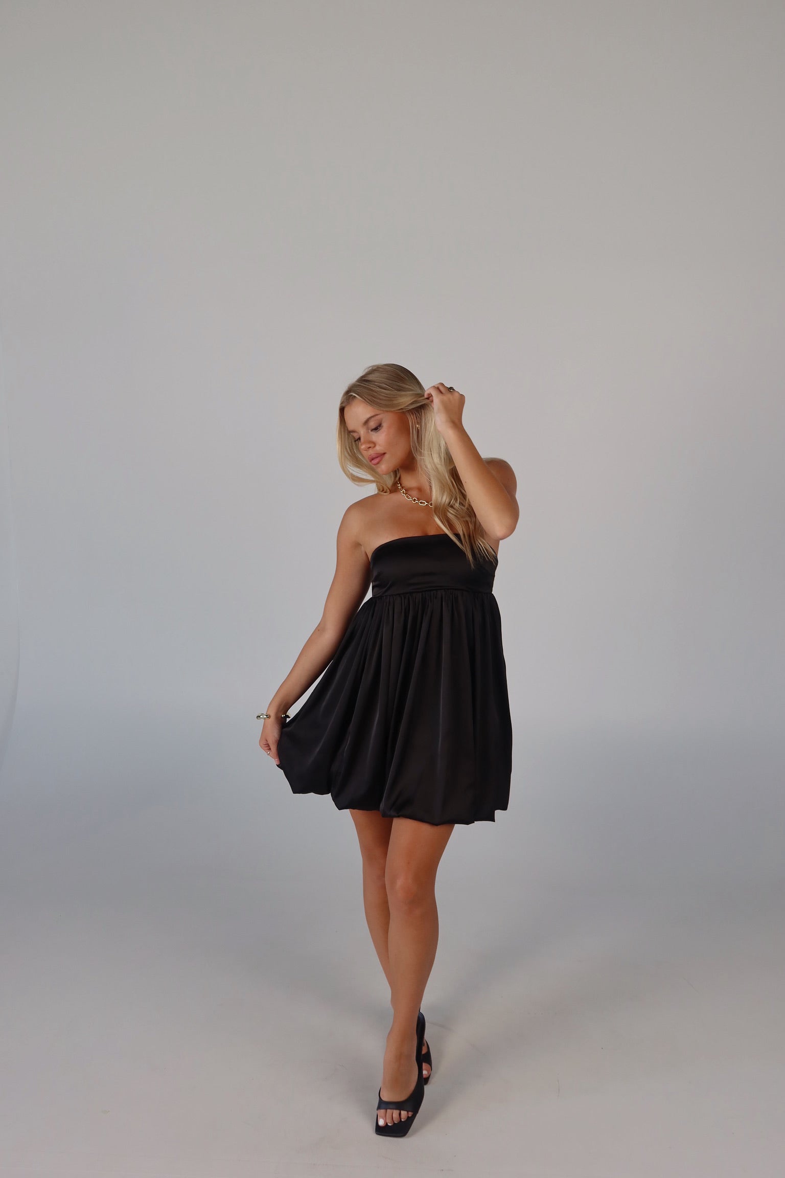 Halsea Strapless Bubble Dress