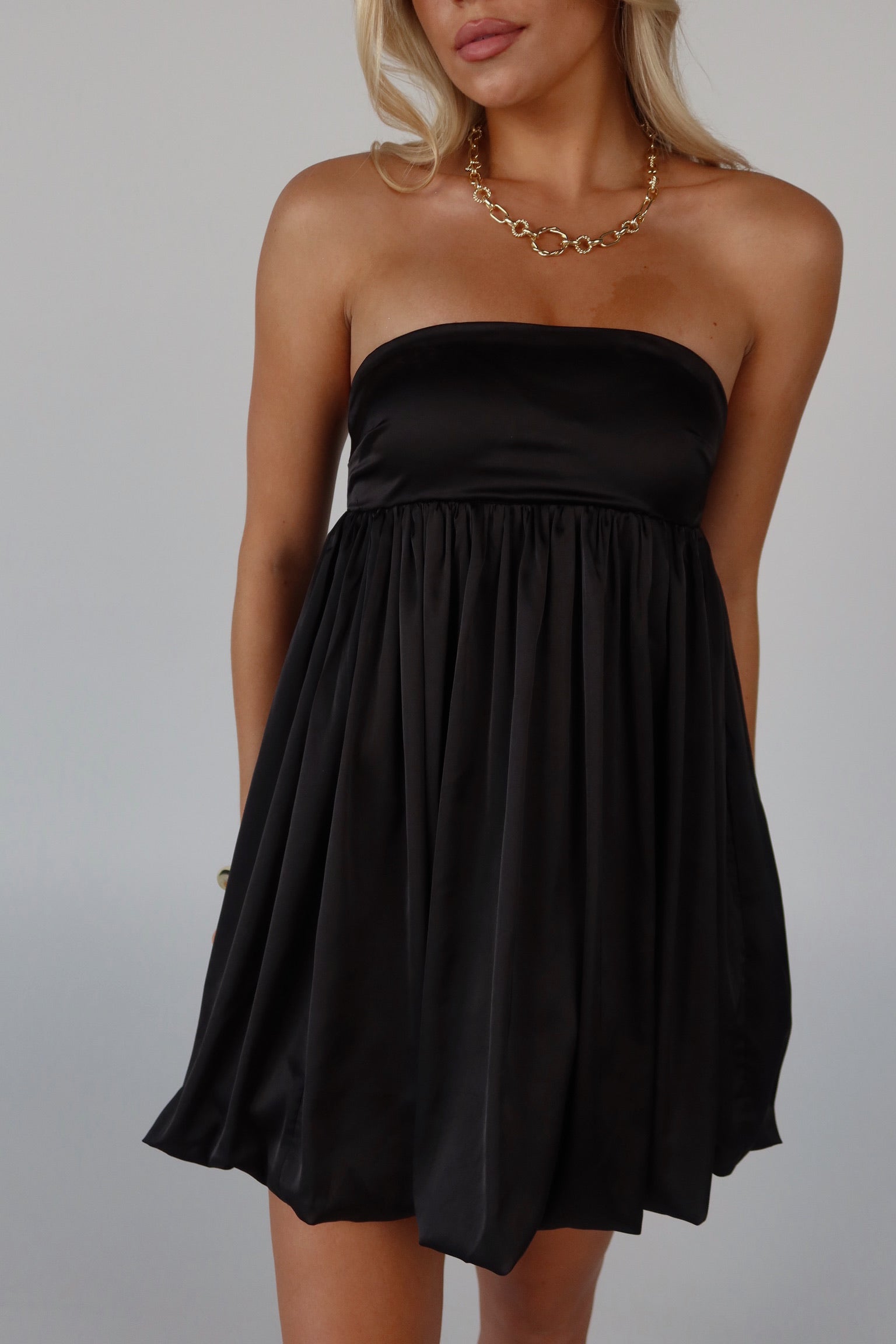 Halsea Strapless Bubble Dress