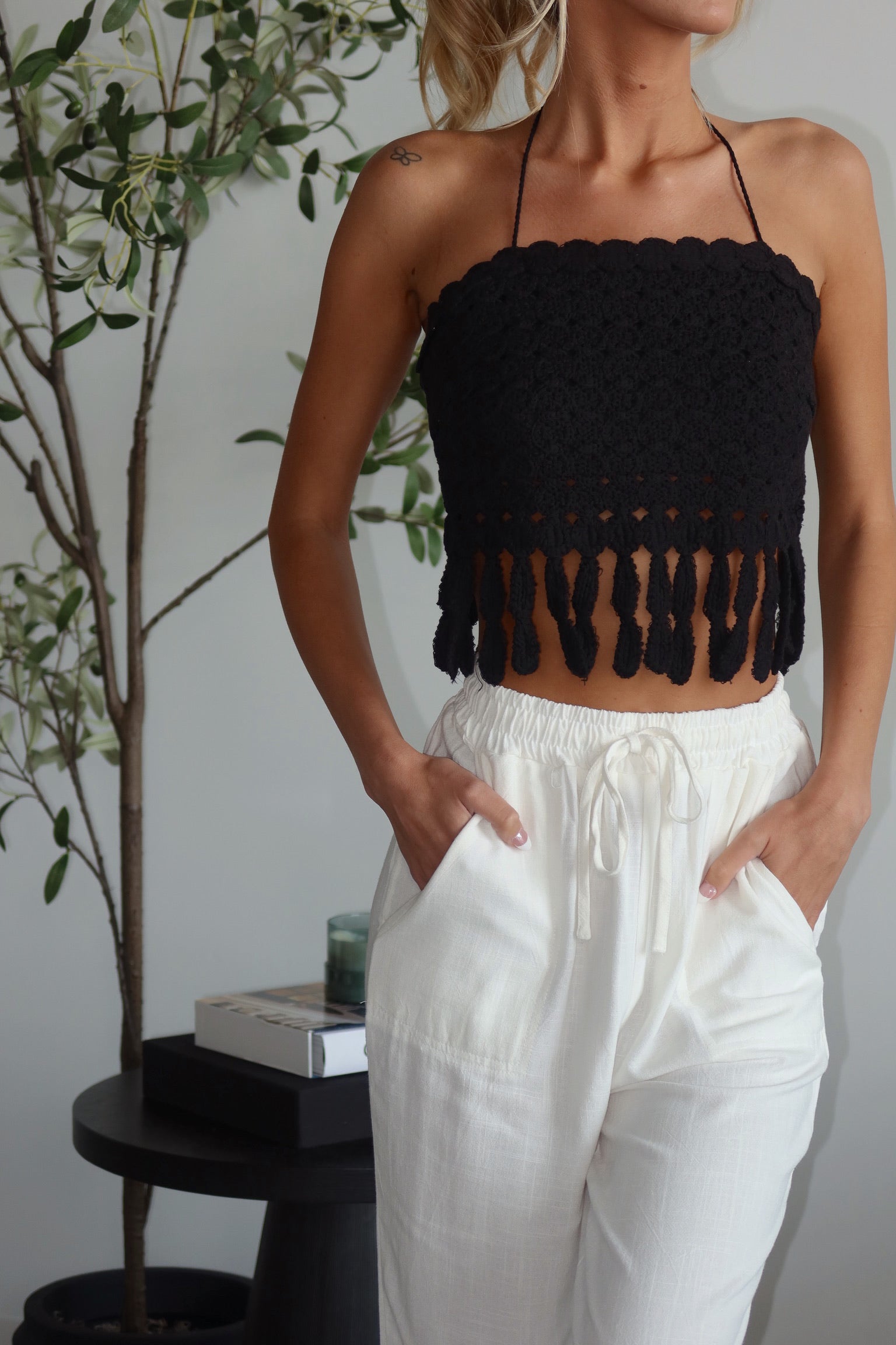 Hawley Crochet Halter Top