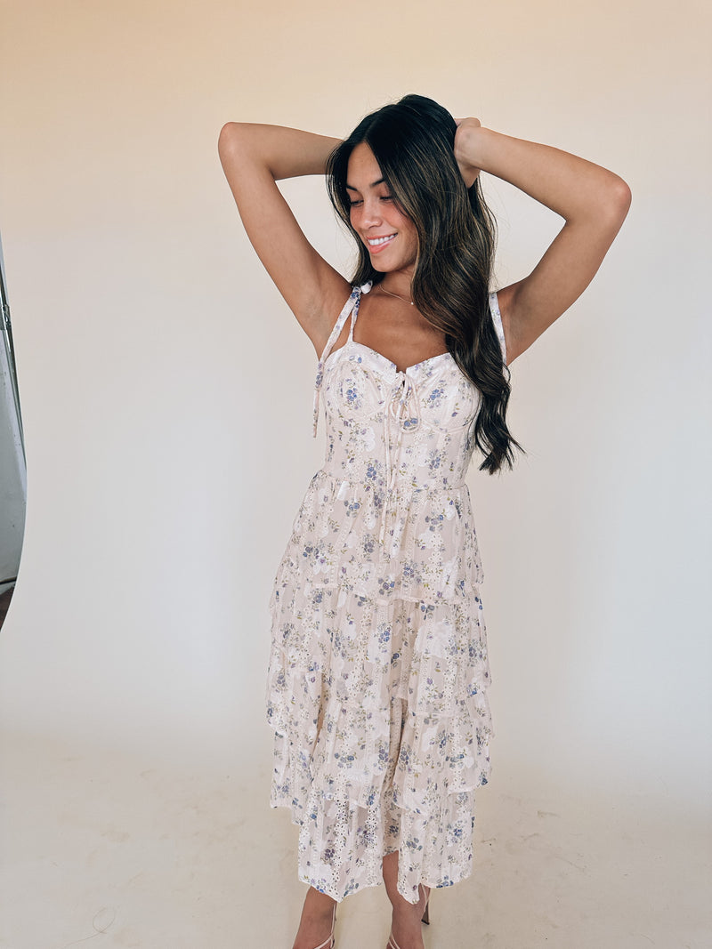 Fairytale Feelings Floral Midi Dress
