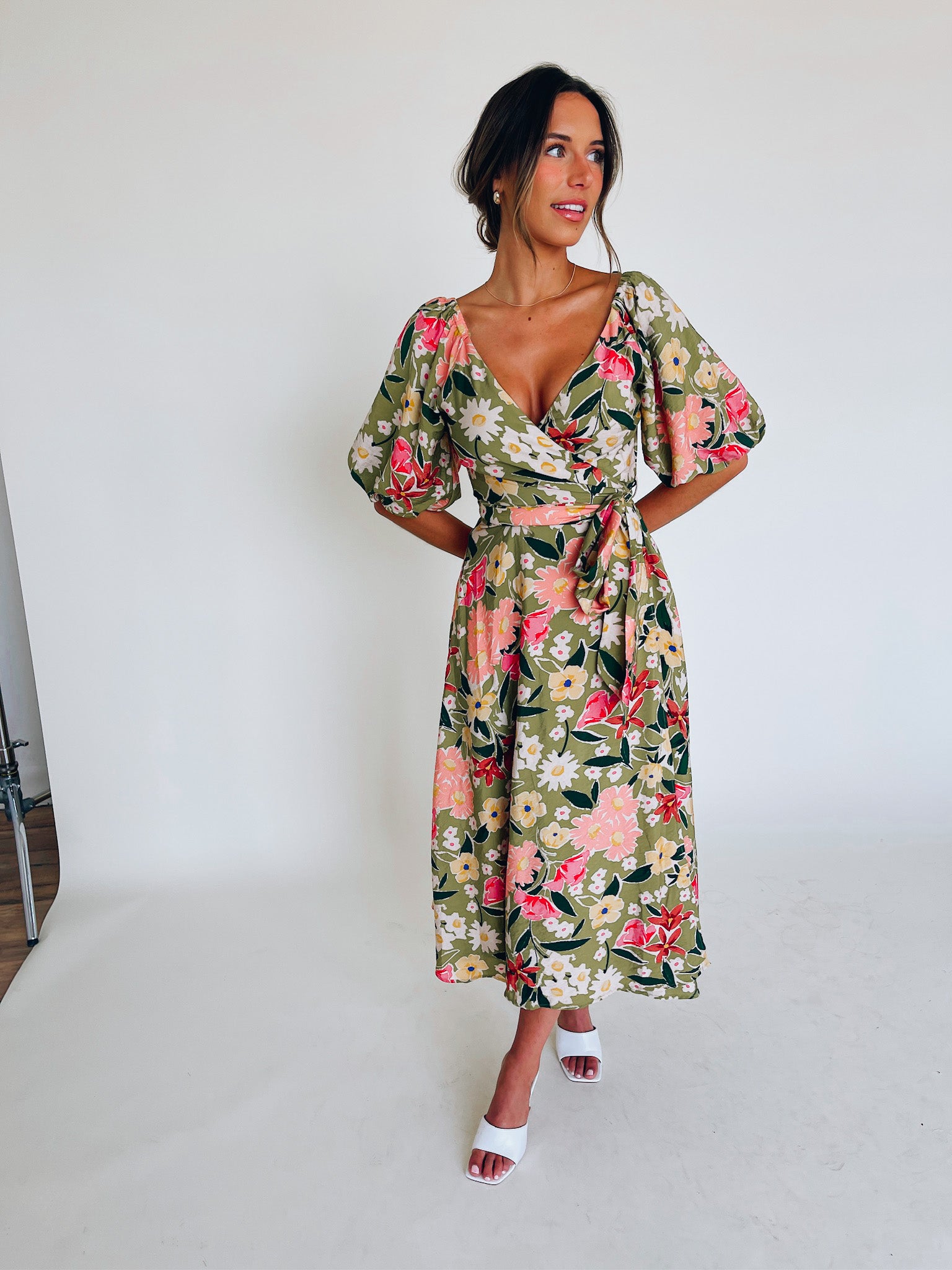 Izzie Wrap Midi Dress – Madida Clothing