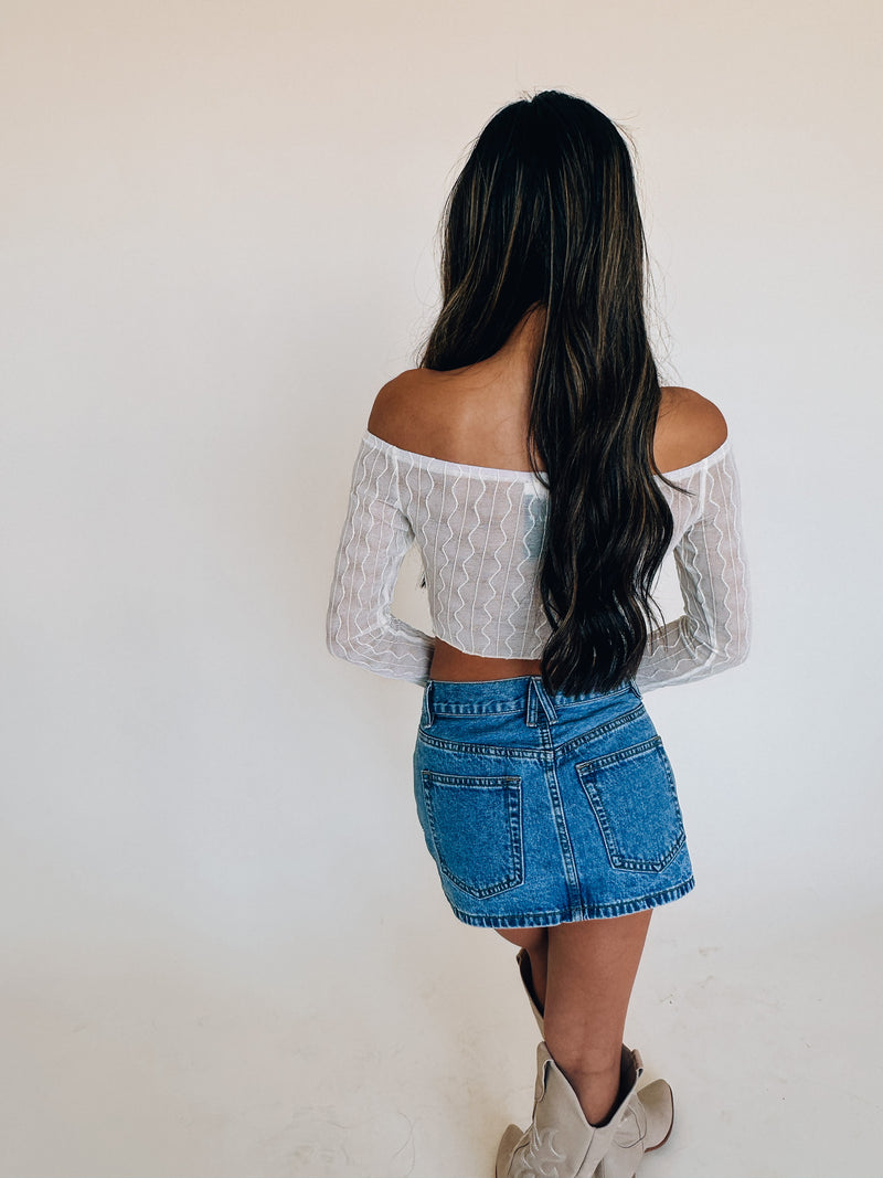 Jayla Denim Mini Skirt