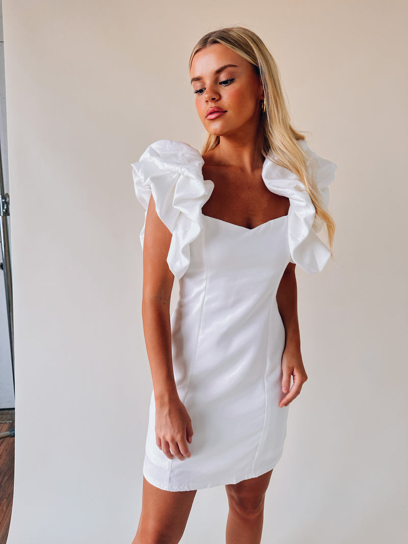 Julie Mini Dress In White