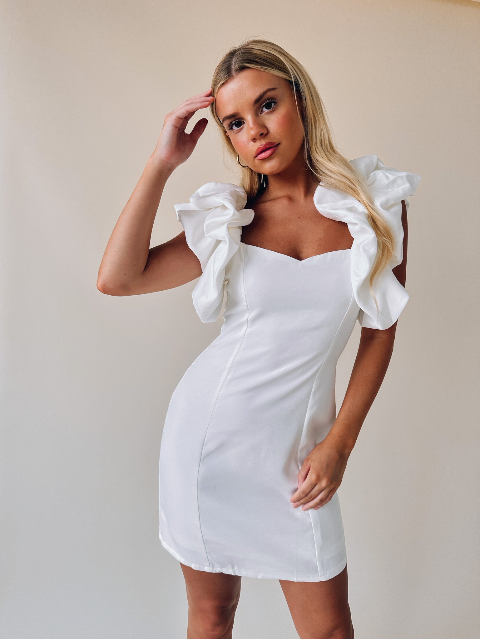 Julie Mini Dress In White