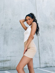 Avianna Mini Skirt in Khaki