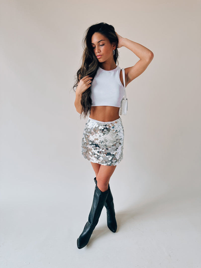 RESTOCKED :Gia Glitzy Mini Skirt