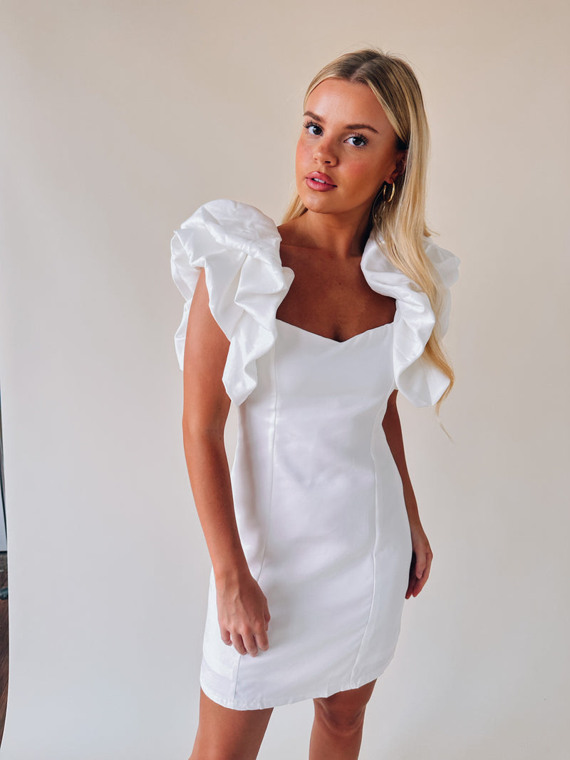 Julie Mini Dress In White