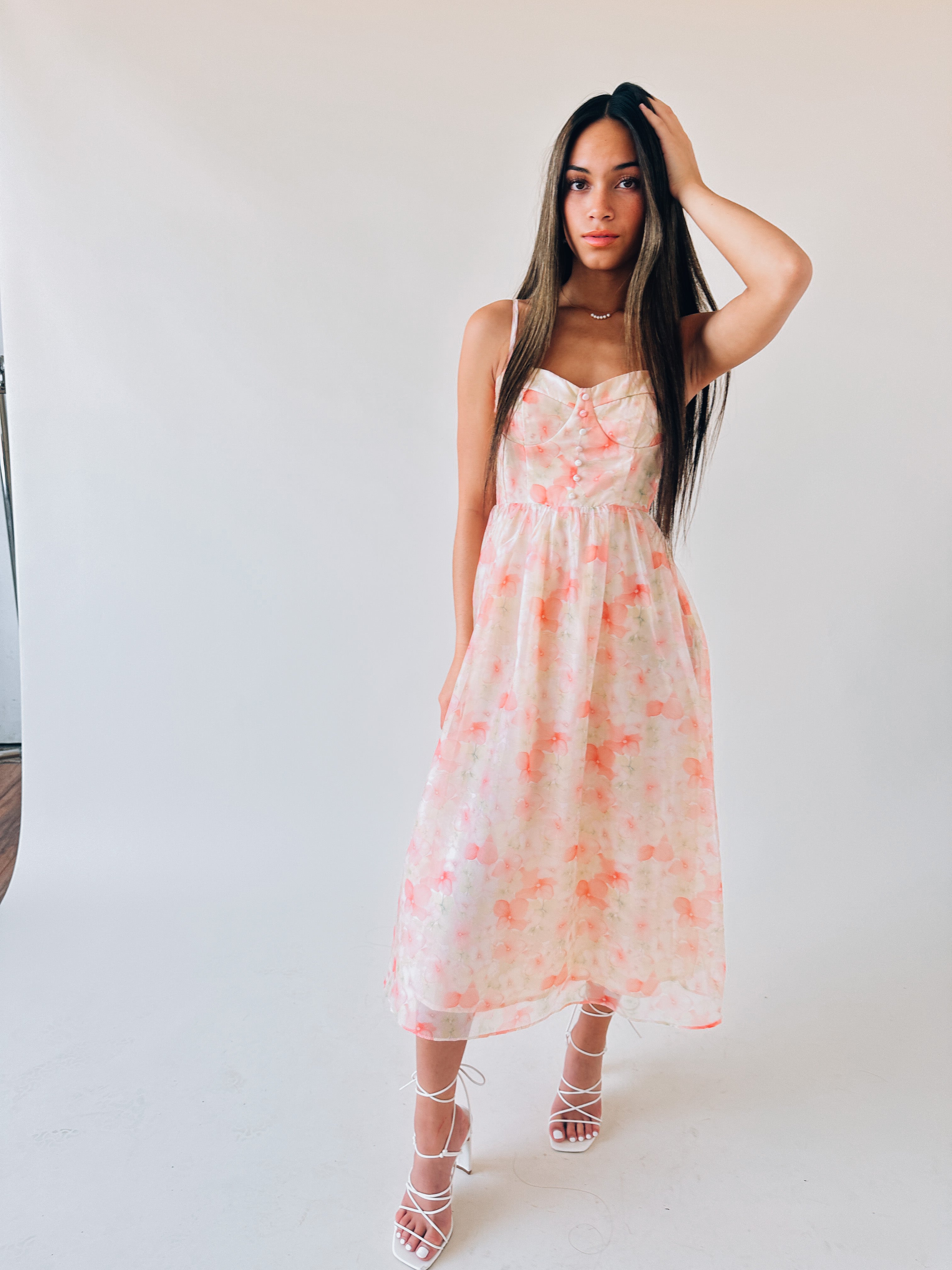 Elizabeth Floral Midi Dress