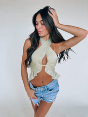 Green Tea Halter Top