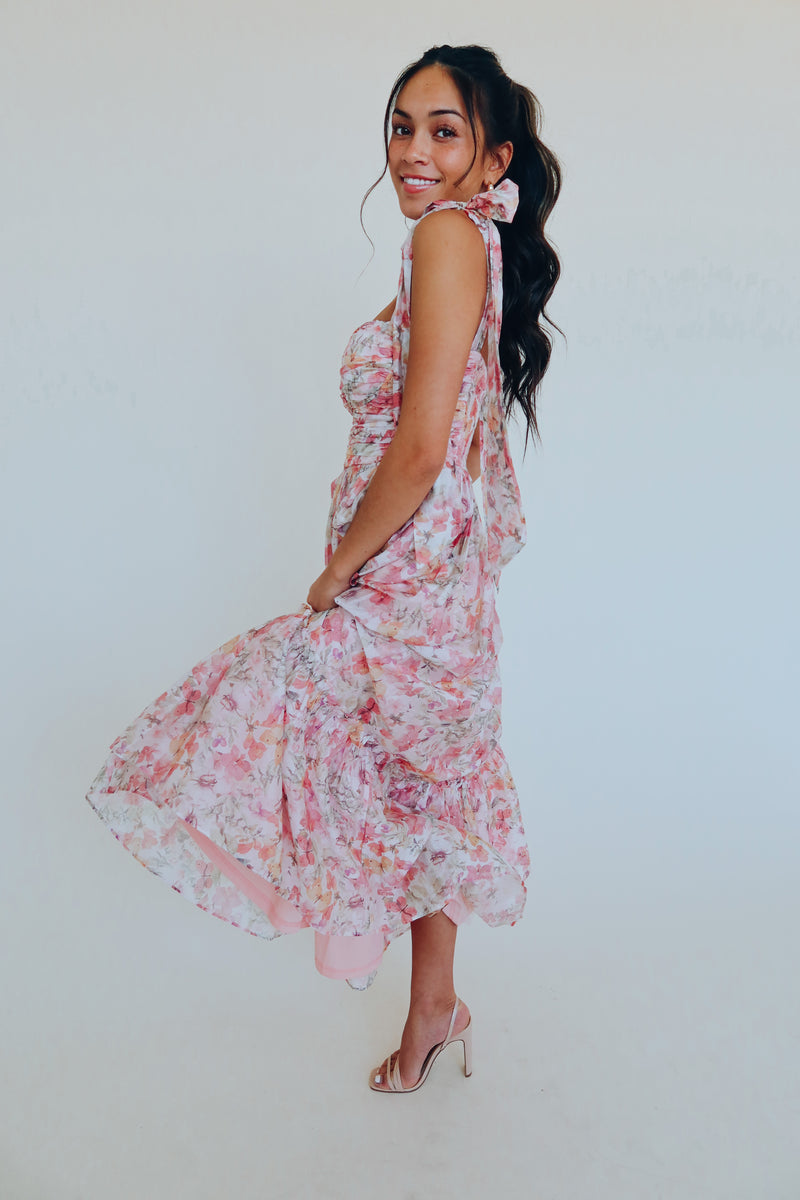 Adrianne Floral Midi Dress